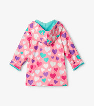 Hatley Colourful Hearts Changing Colour Raincoat