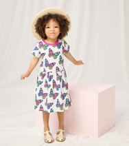 Hatley Spring Sky Butterfly Toddler Gathered Dress