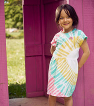 Hatley Rainbow Sky Short Sleeved Skater Dress