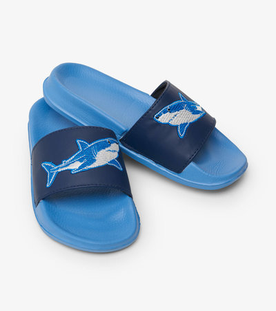 Hatley Deep Sea Sharks Slide On Sandals