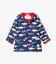 Hatley Hungry Sharks Colour Changing Raincoat