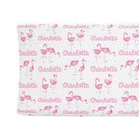 Sugar + Maple Changing Pad Cover - Flamingo