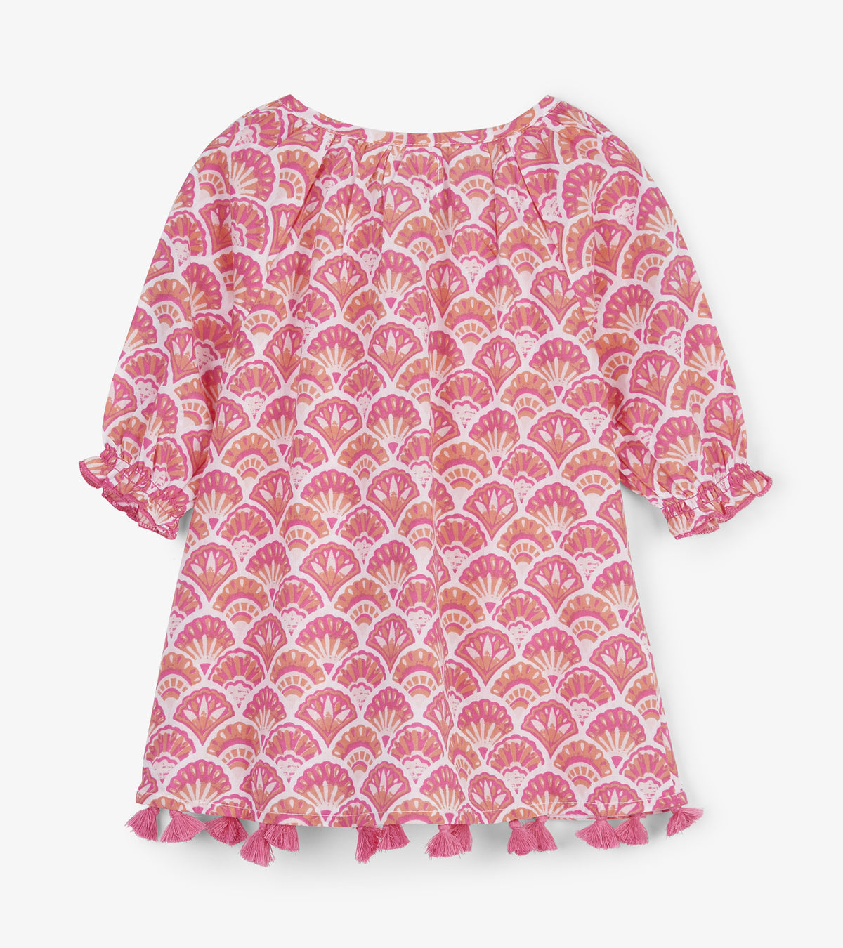 Hatley Tiny Scallop Shells Baby Notched Neck Dress- Infant