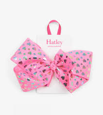 Hatley Hologram Hearts Bow Clip