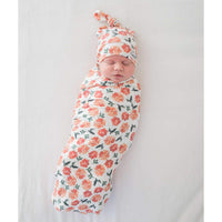 Copper Pearl Knit Swaddle Blanket - Hazel