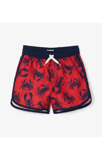 Hatley Ocean Crustaceans Swim Shorts & Nautical Stripe Short Sleeve Rashguard