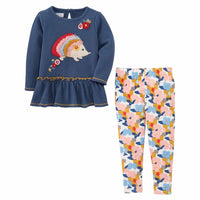 Mud Pie Hedgehog Tunic and Legging Set