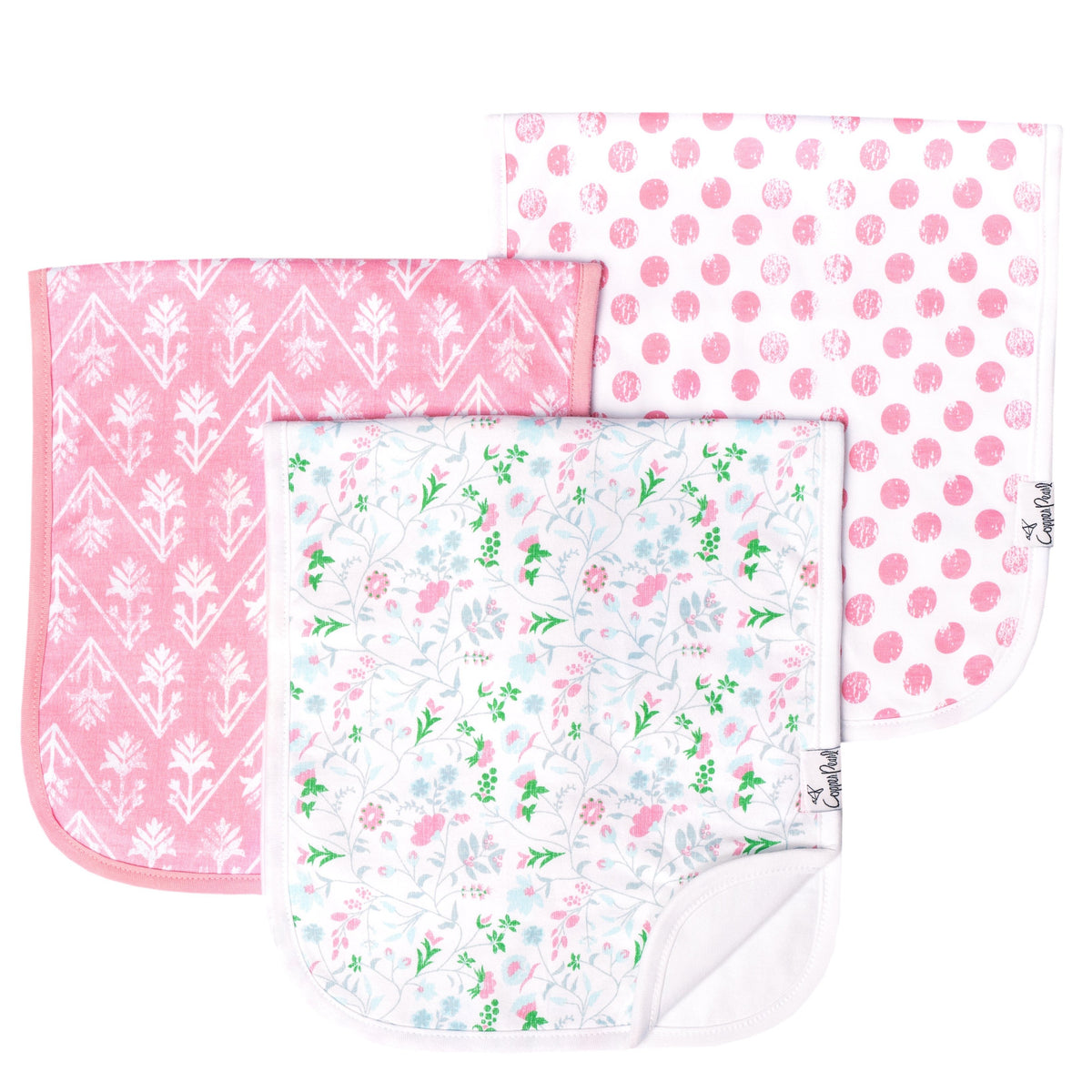 Copper Pearl Premium Burp Cloths - Claire