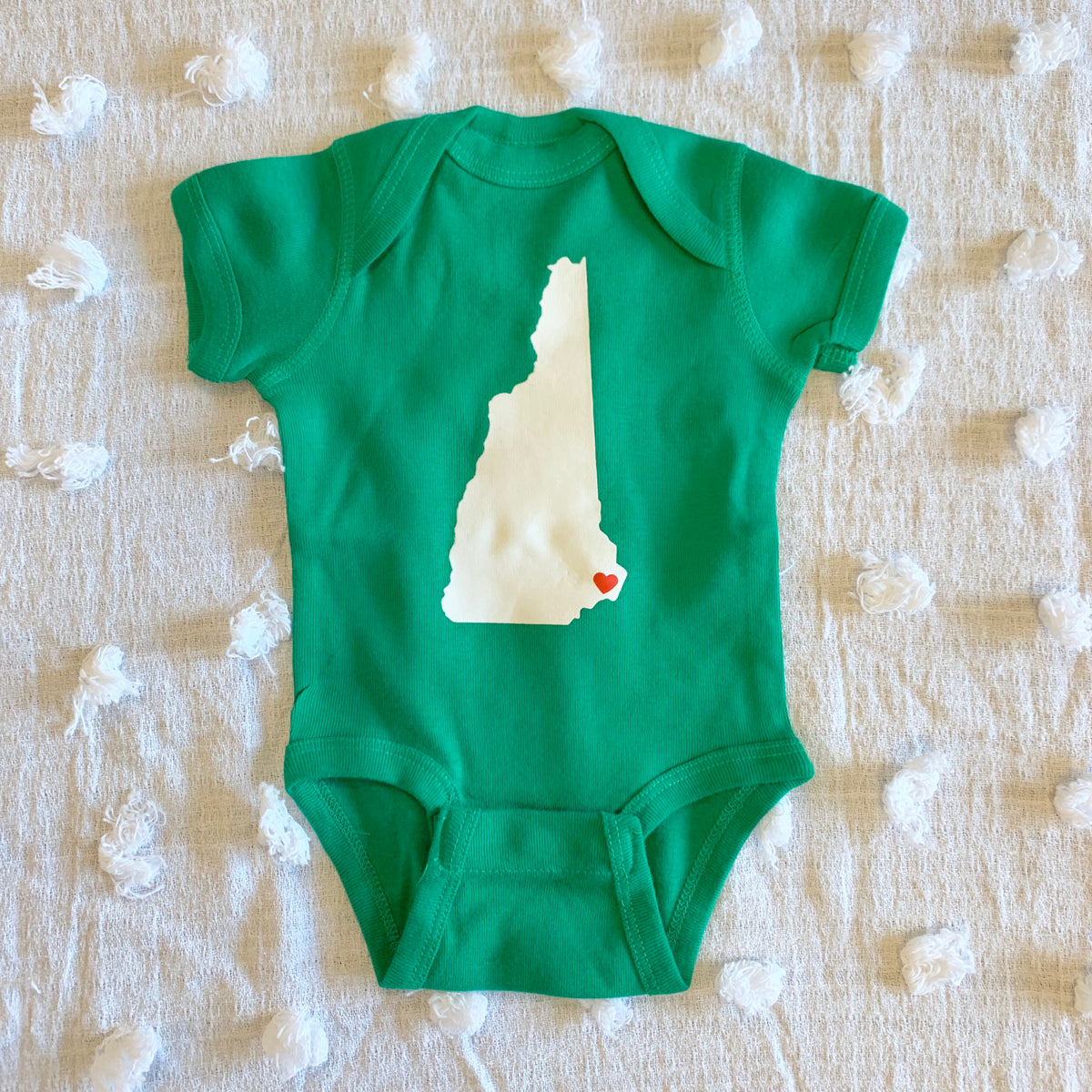 Local Love Seacoast NH Bodysuit- Green