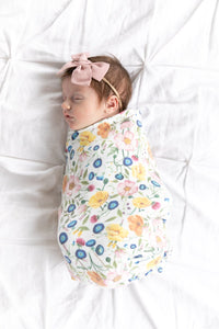 Copper Pearl Knit Swaddle Blanket - Isabella