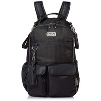 Itzy Ritzy Boss Diaper Bag Backpack Black Herringbone