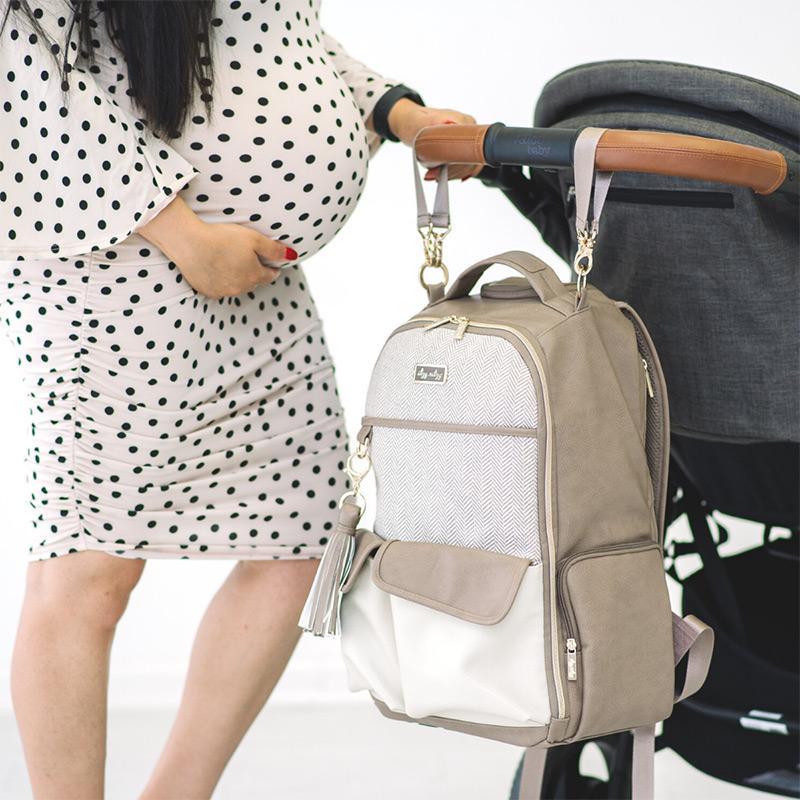 Itzy Ritzy Boss Backpack Diaper Bag- Vanilla Latte