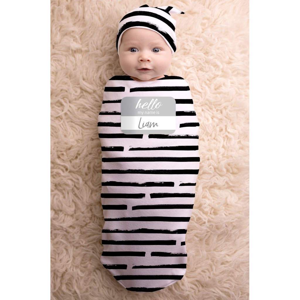 Itzy Ritzy Cutie Cocoon & Hat Set Dot Dot Dash