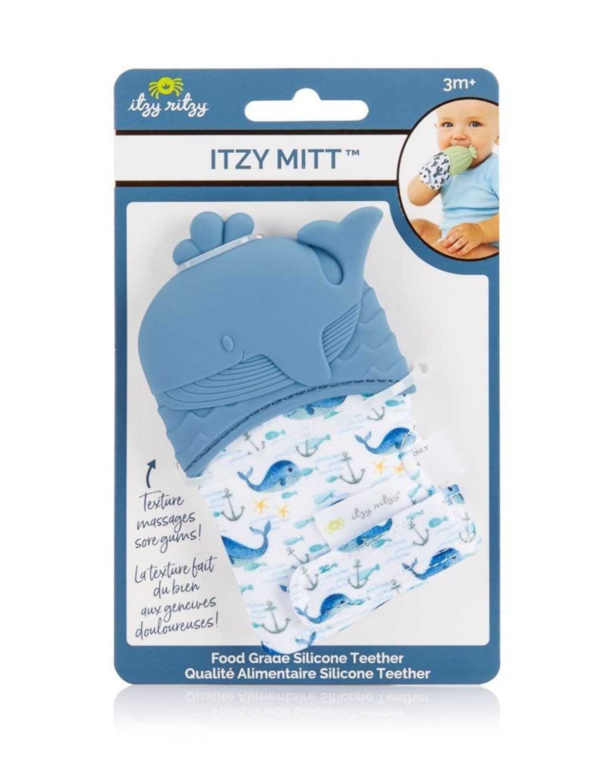 Itzy Ritzy Teething Mitt - Whale