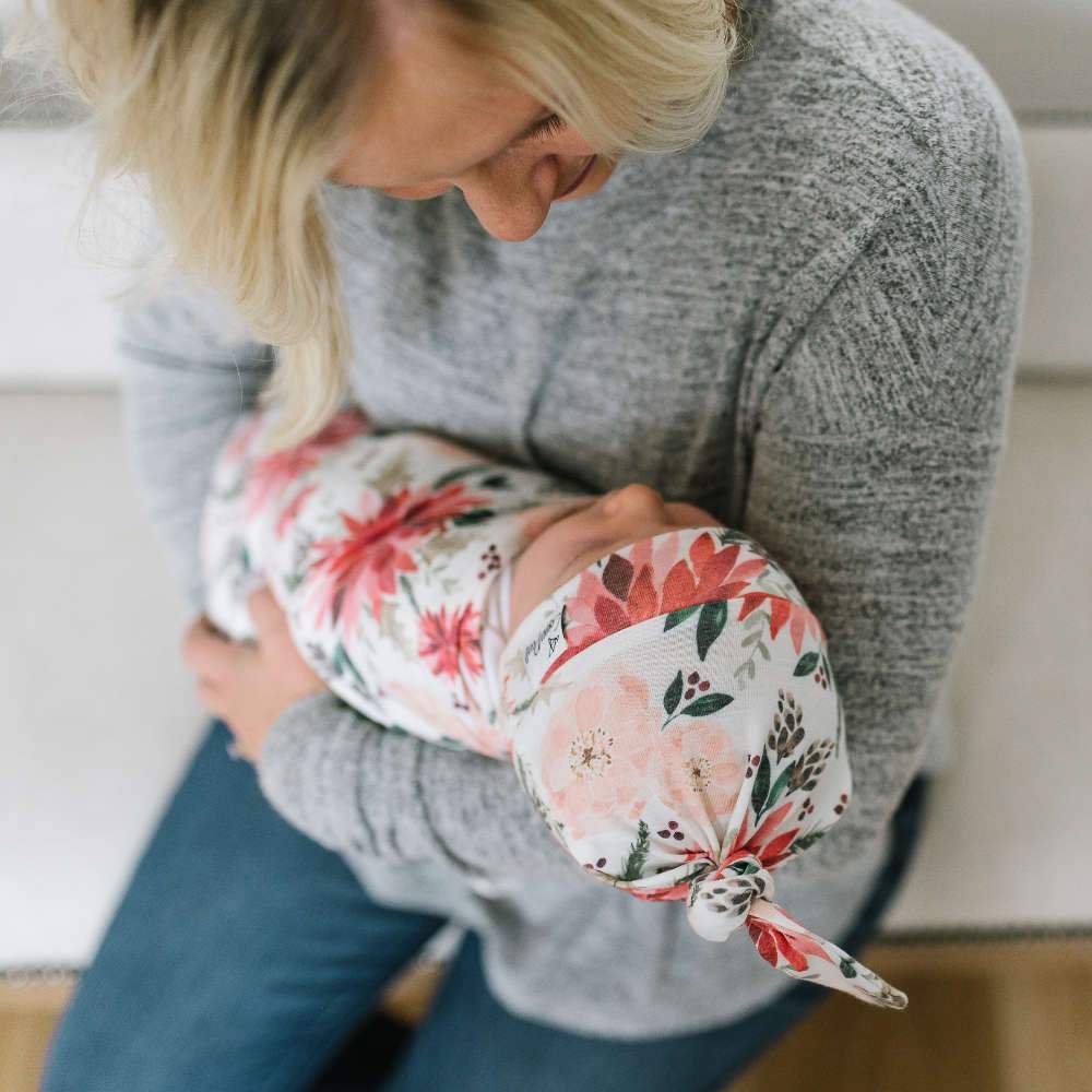 Copper Pearl Knit Swaddle Blanket - Joy