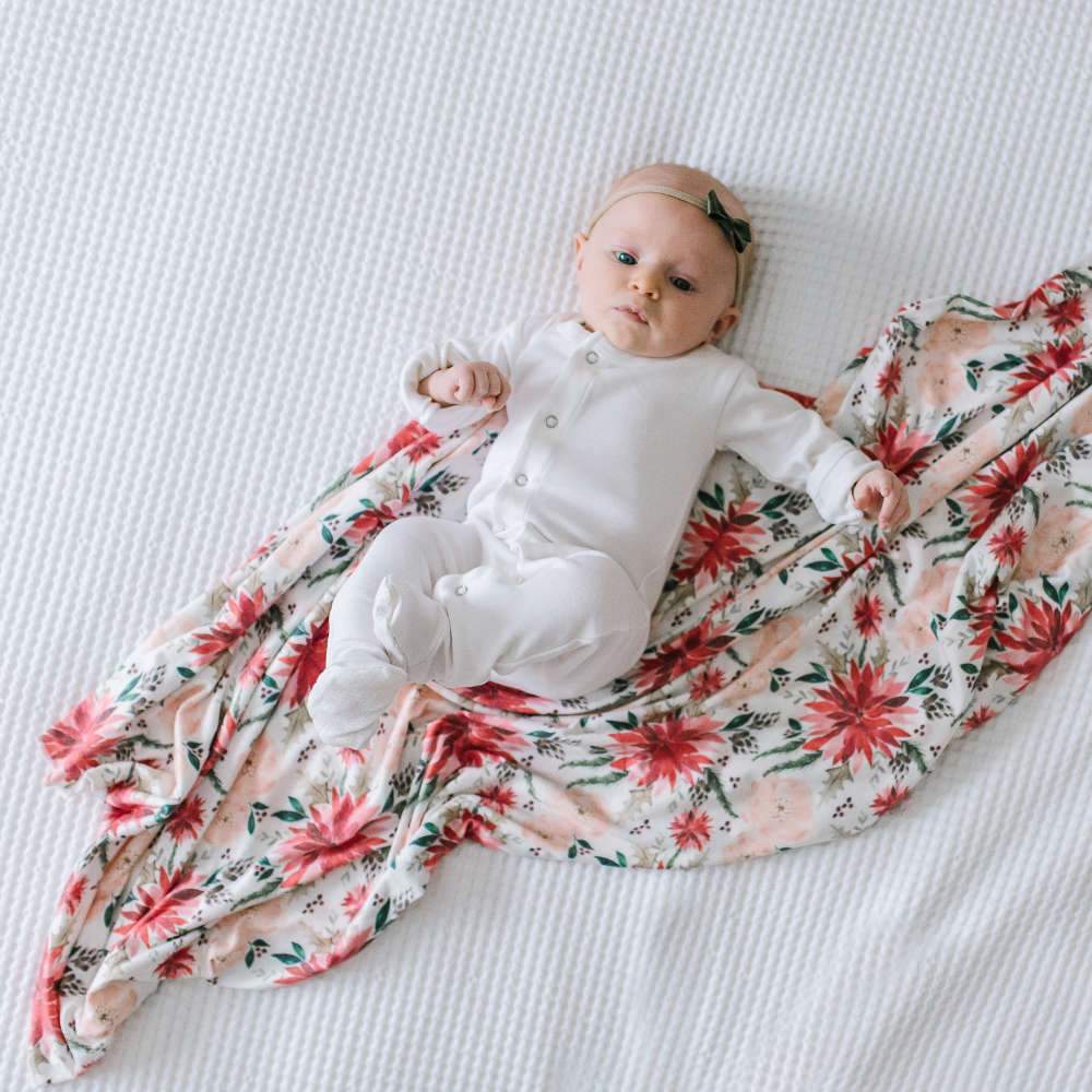 Copper Pearl Knit Swaddle Blanket - Joy