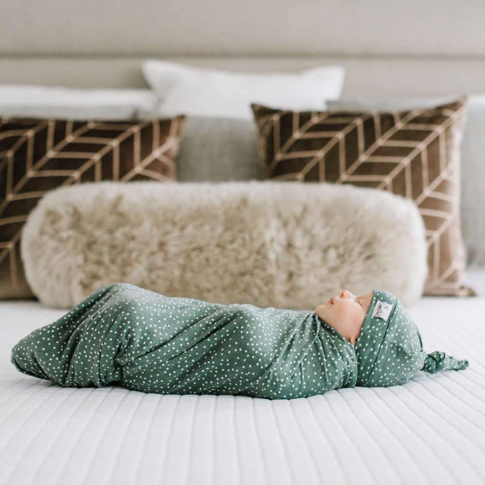 Copper Pearl Knit Swaddle Blanket - Juniper