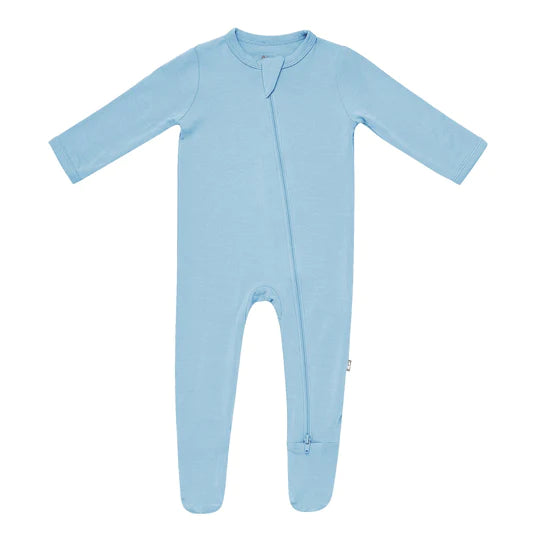 Kyte Baby ZIPPERED FOOTIE IN STREAM