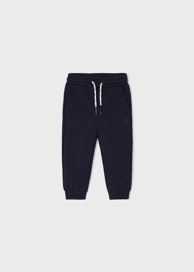 Mayoral Basic Cuffed Fleece Trousers - navy