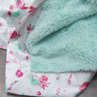 Saranoni Satin Border Blanket Florals