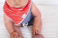 Copper Pearl Baby Bandana Bibs - Nautical