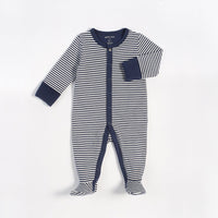 Petit Lem "Essentials"-Striped Sleeper with Organic Cotton