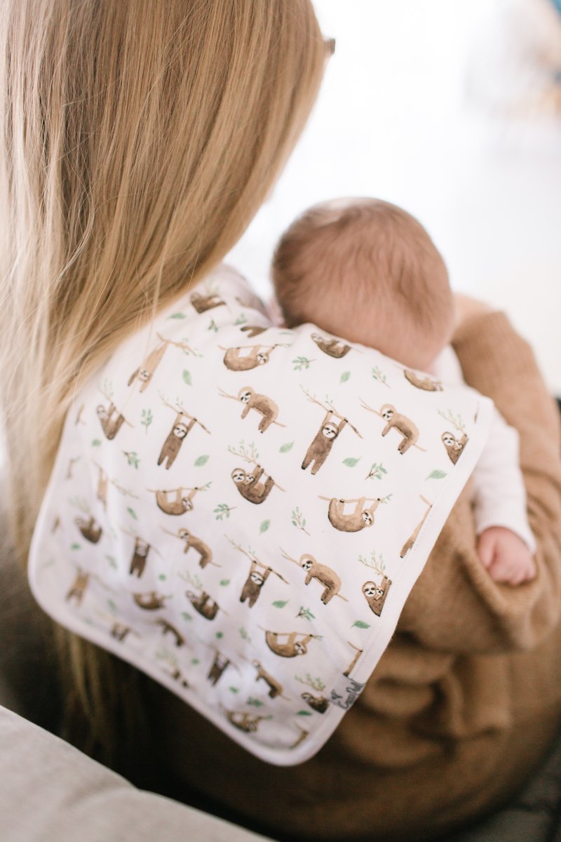 Copper Pearl Premium Burp Cloths - Noah