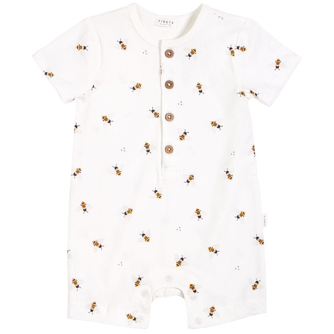 Petit Lem - Organic Cotton Romper, Bees