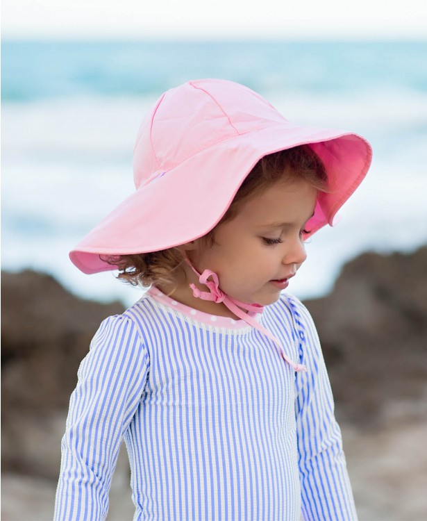 Ruffle Butts Wide Brim Swim Hat