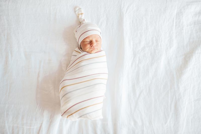 Copper Pearl Knit Swaddle Blanket - Piper