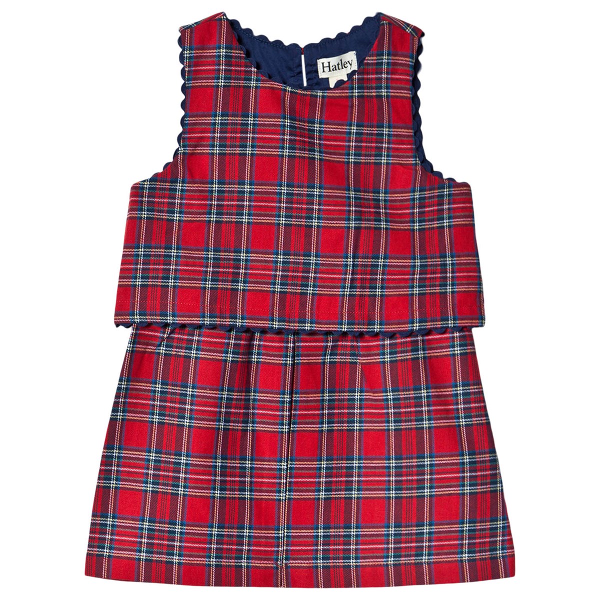 Hatley Holiday Plaid Layered Dress