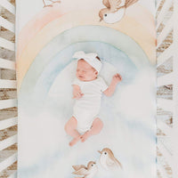 Rookie Humans Crib Sheet - Rainbows and Birds