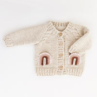 Huggalugs Rainbow Pocket Cardigan Sweater