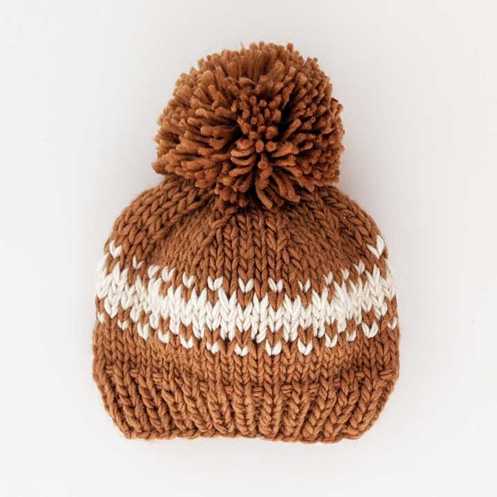 Huggalugs Rebel Pecan Knit Beanie Hat