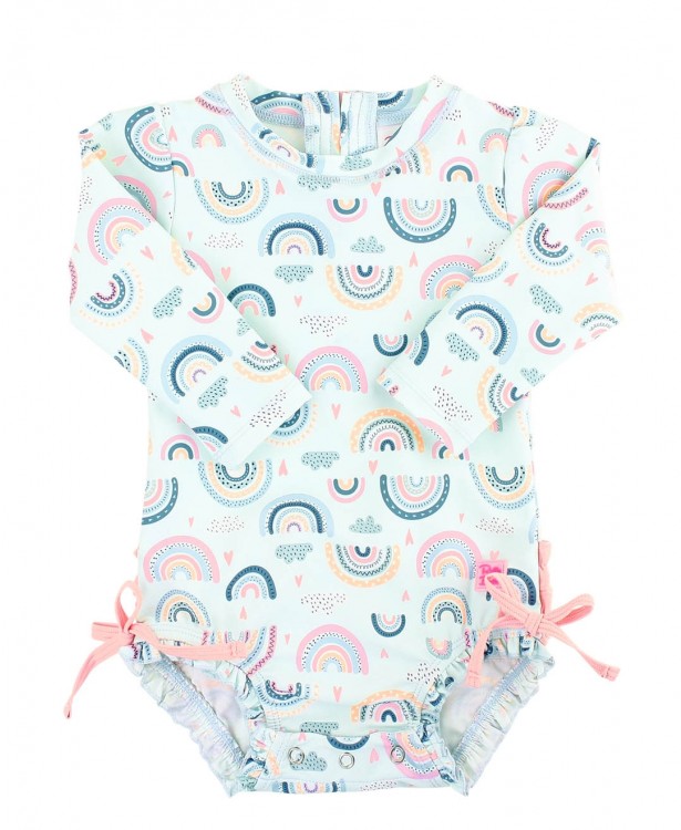 Rufflebutts Chase The Rainbow One Piece Rashguard