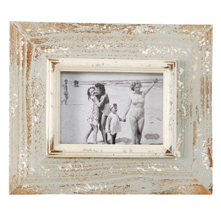 Mudpie Large Rustic White Frame