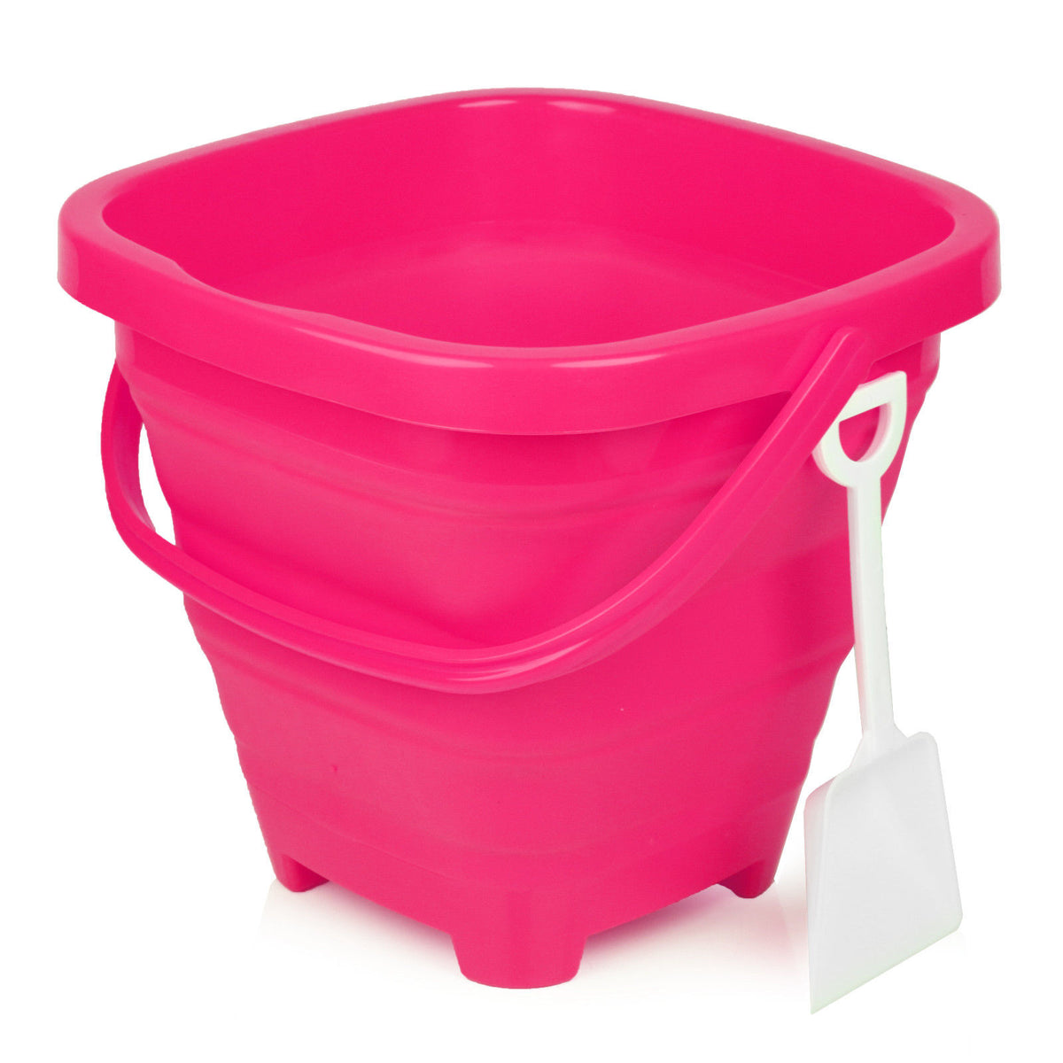 Packable Pails - Paradise Pink Pail with White Shovel