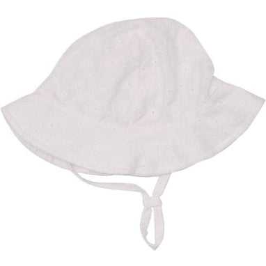 Angel Dear Eyelet White Sunhat