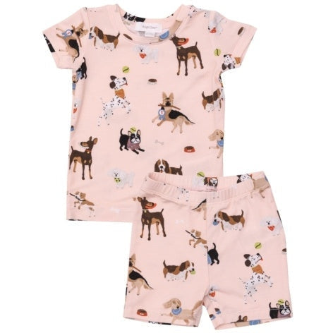 Angel Dear Doggy Daycare Pink Loungewear Short Set