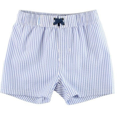 RuggedButts Swim Trunks | Periwinkle Blue Seersucker