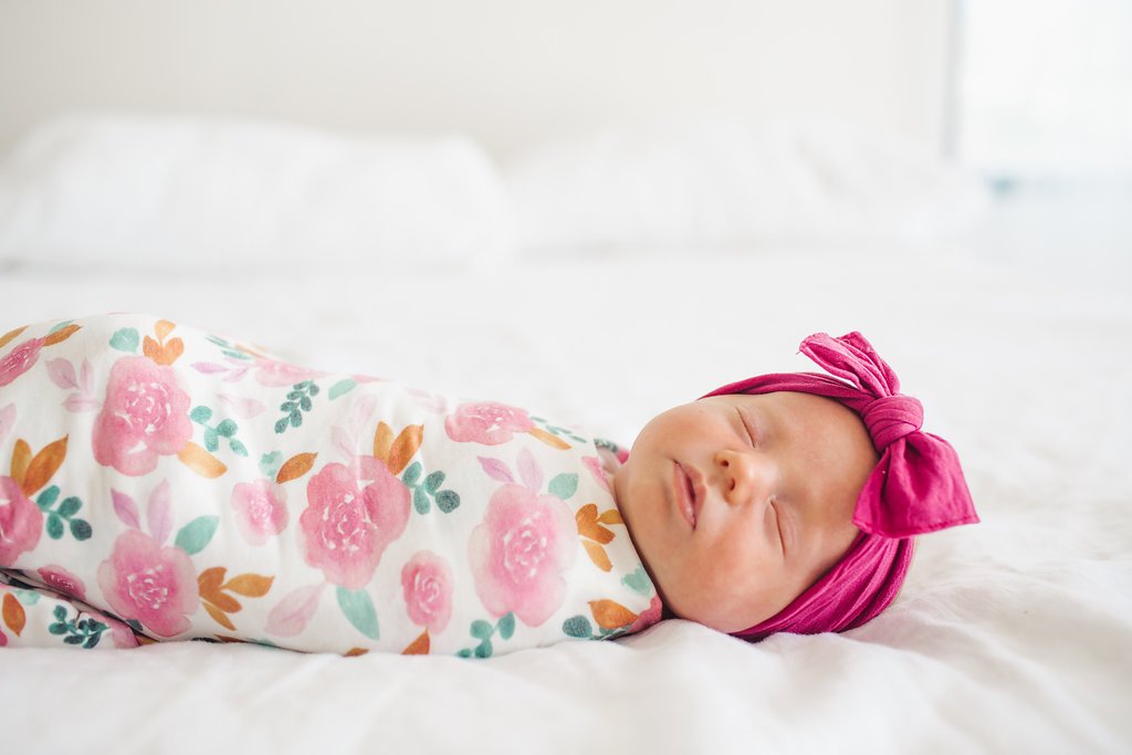 Copper Pearl Knit Swaddle Blanket - Siena