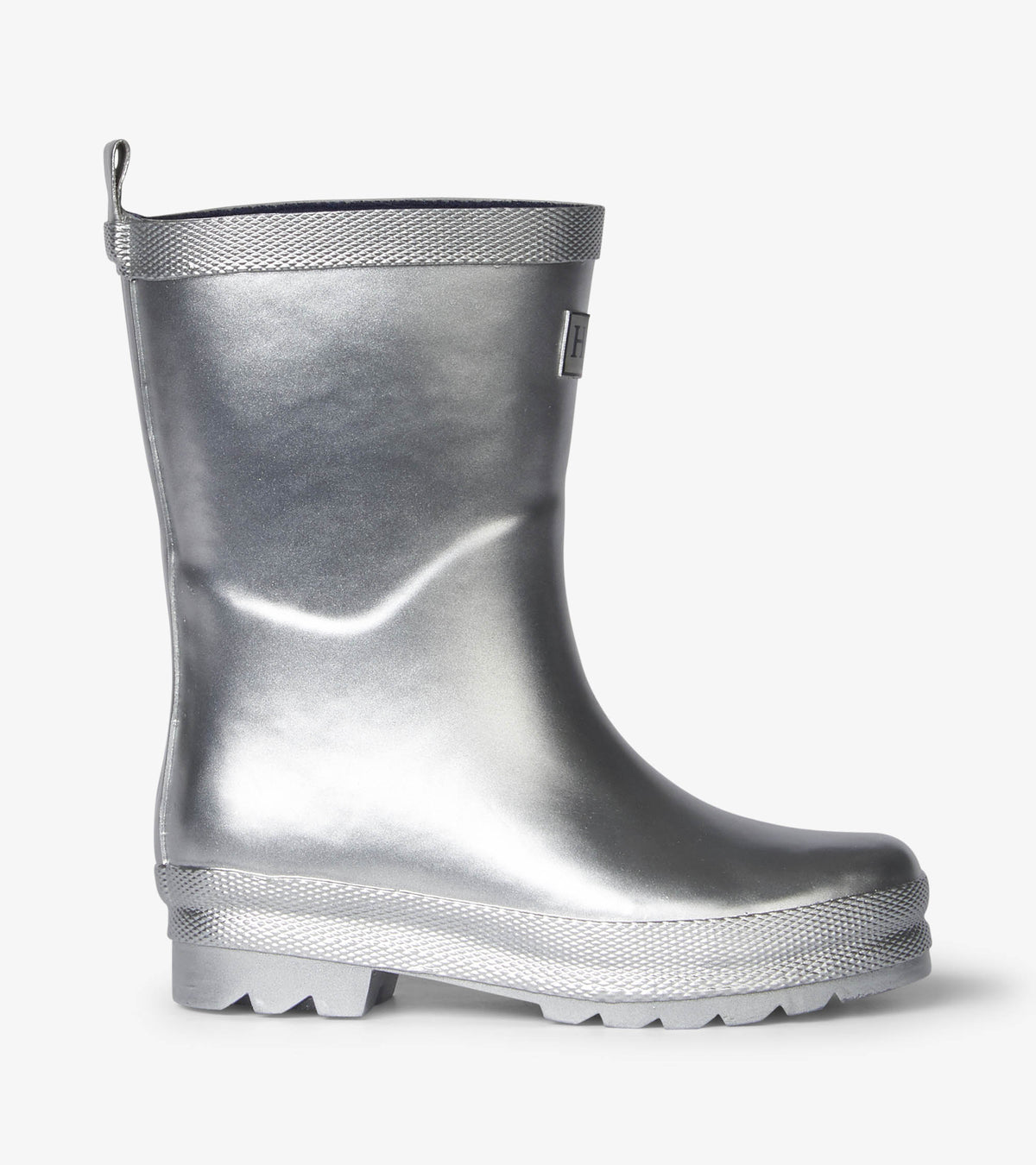 Hatley Silver Shimmer Rain Boots