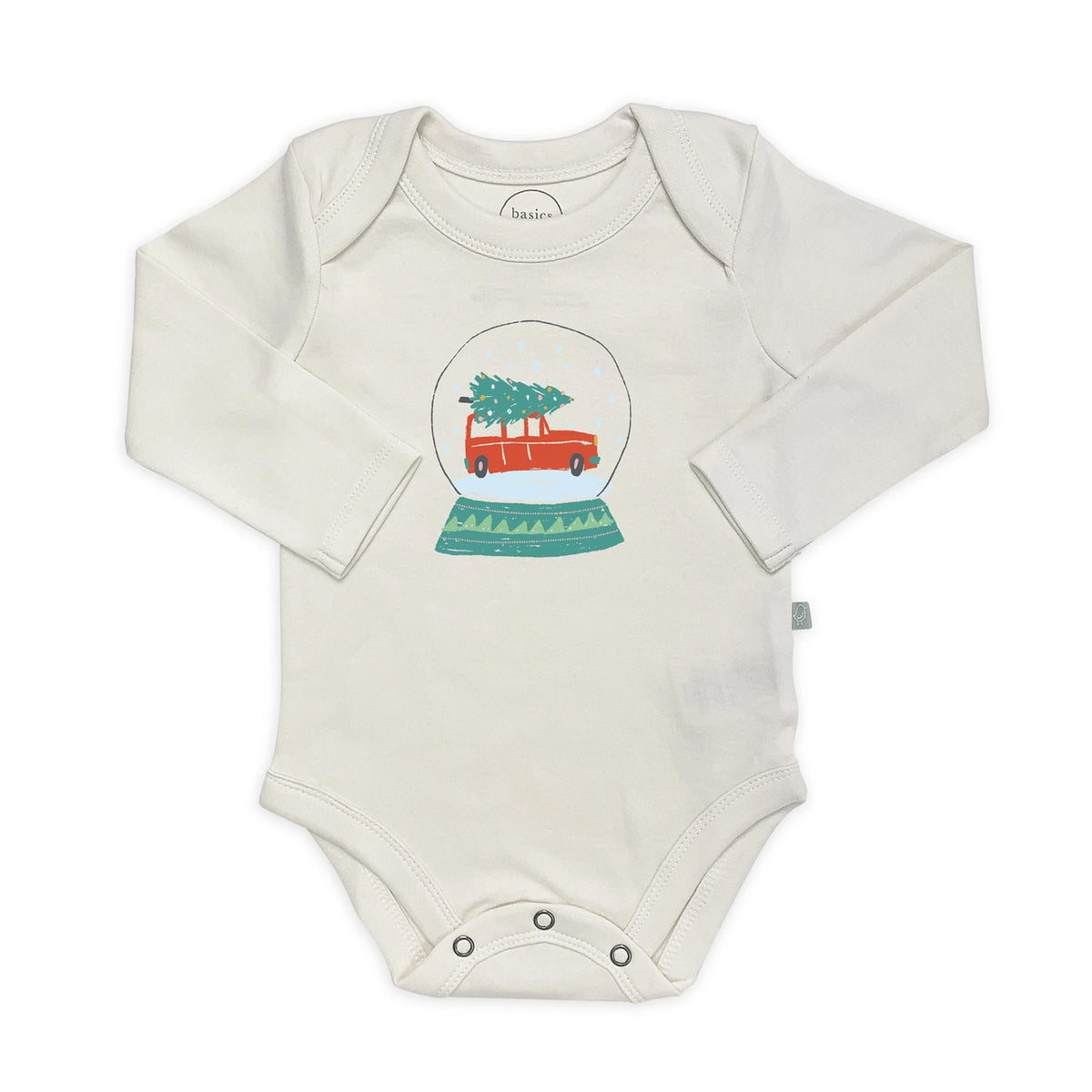 Finn and Emma Graphic Bodysuit Holiday Snow Globe