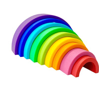 Sugar + Maple 9 piece Silicone Stacking Rainbow