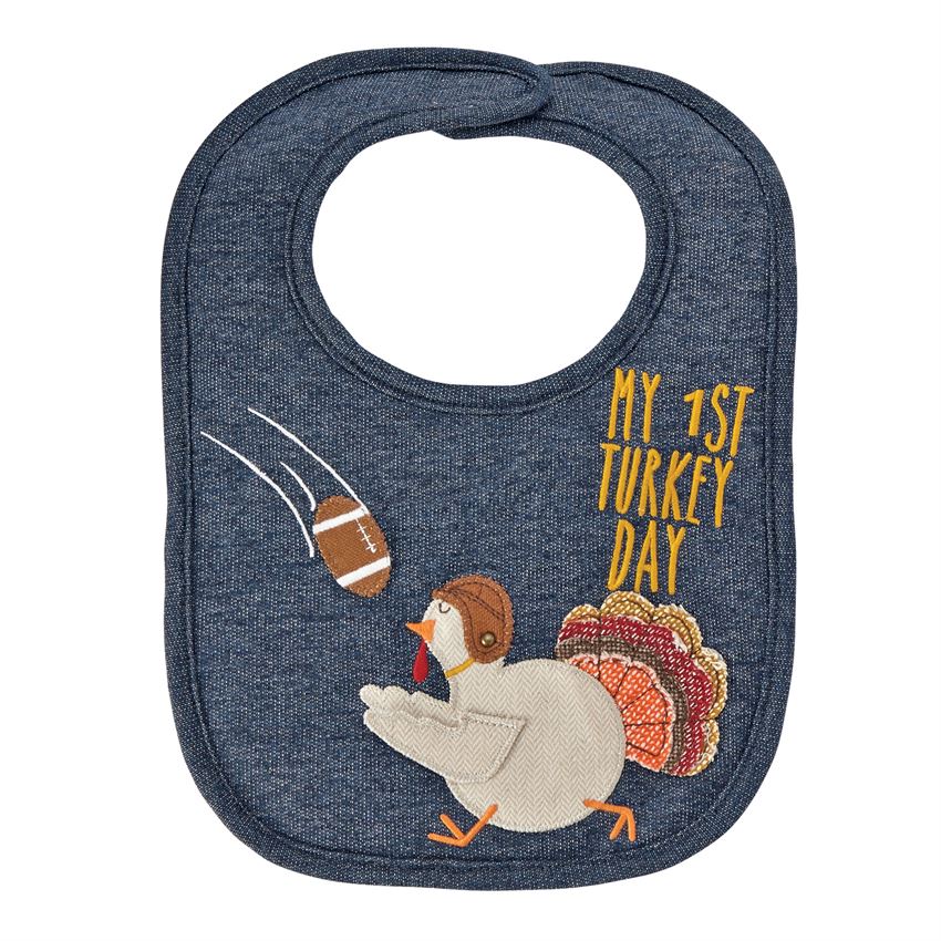 Mud Pie "My First Turkey Day" Bib