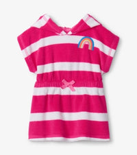 Hatley Rainbow Stripe Baby Hooded Terry Cover Up