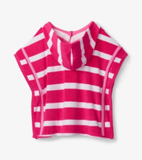 Hatley Heart Beach Stripes Terry Hooded Coverup