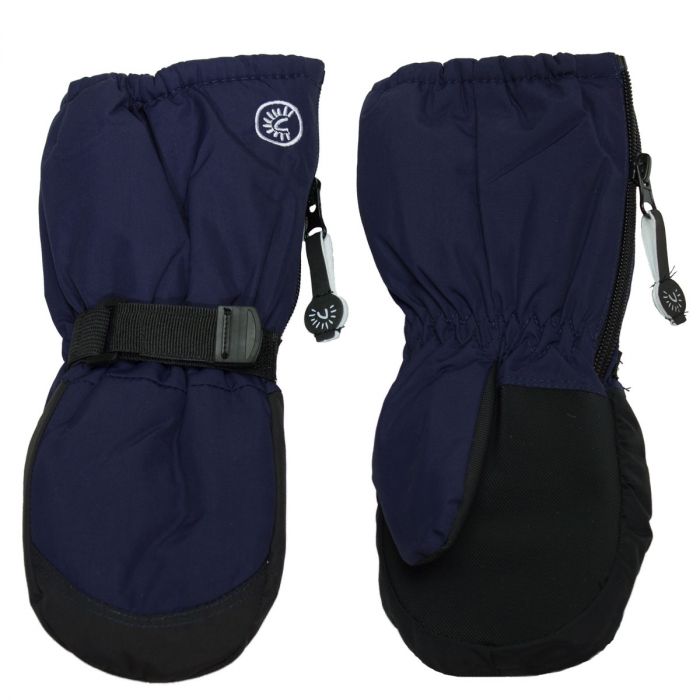 Calikids Long Cuff Mitten- Navy Blue