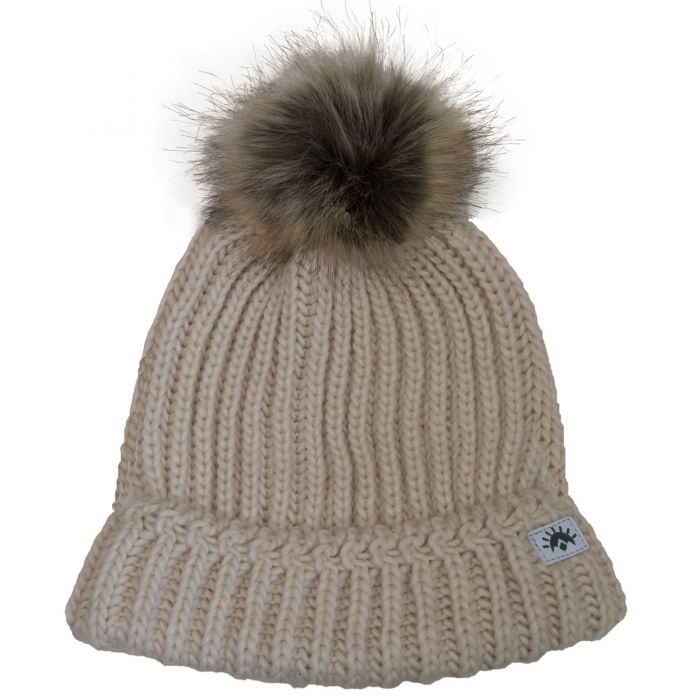 Calikids Knit Pompom Me & Mom - Cream