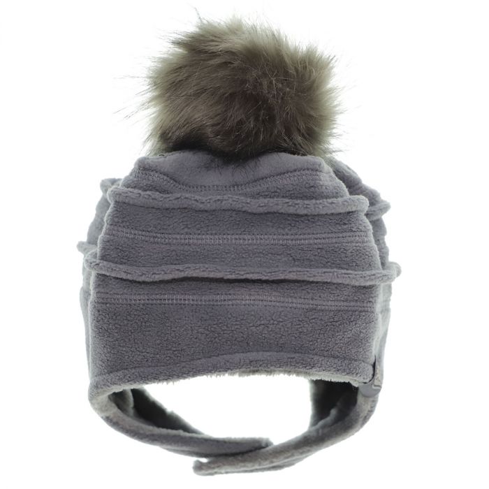 Calikids Fleece Hat with Removable Pom Pom